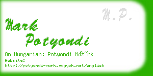 mark potyondi business card